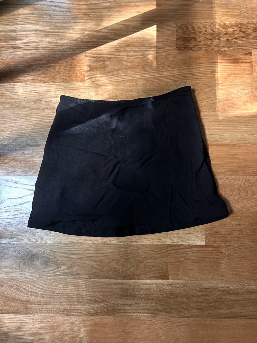 wild fable Black Mini Skirt with A-Line Cut